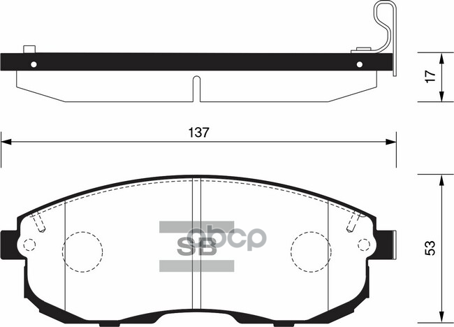 Колодки передние SANGSIN BRAKE SP1107F